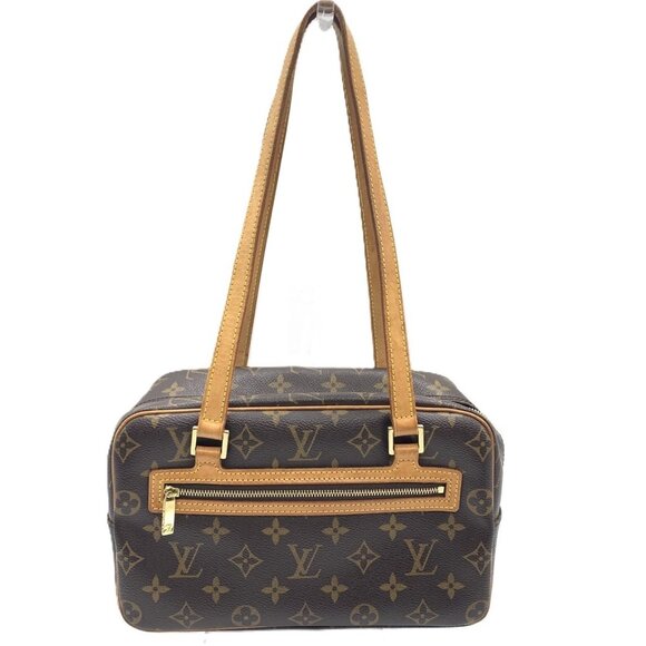 LOUIS VUITTON Brown Monogram Leather Shoulder Bag - Picture 1 of 7